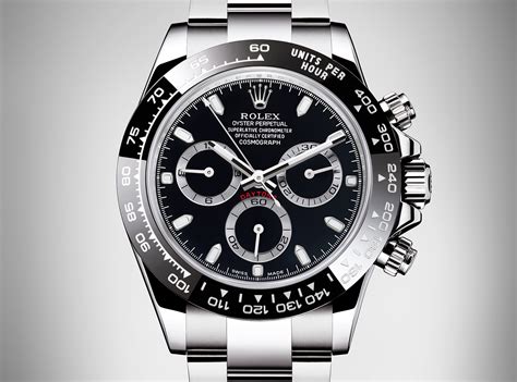 rolex daytona stainless steel black enameled black dial|rolex cosmograph daytona steel.